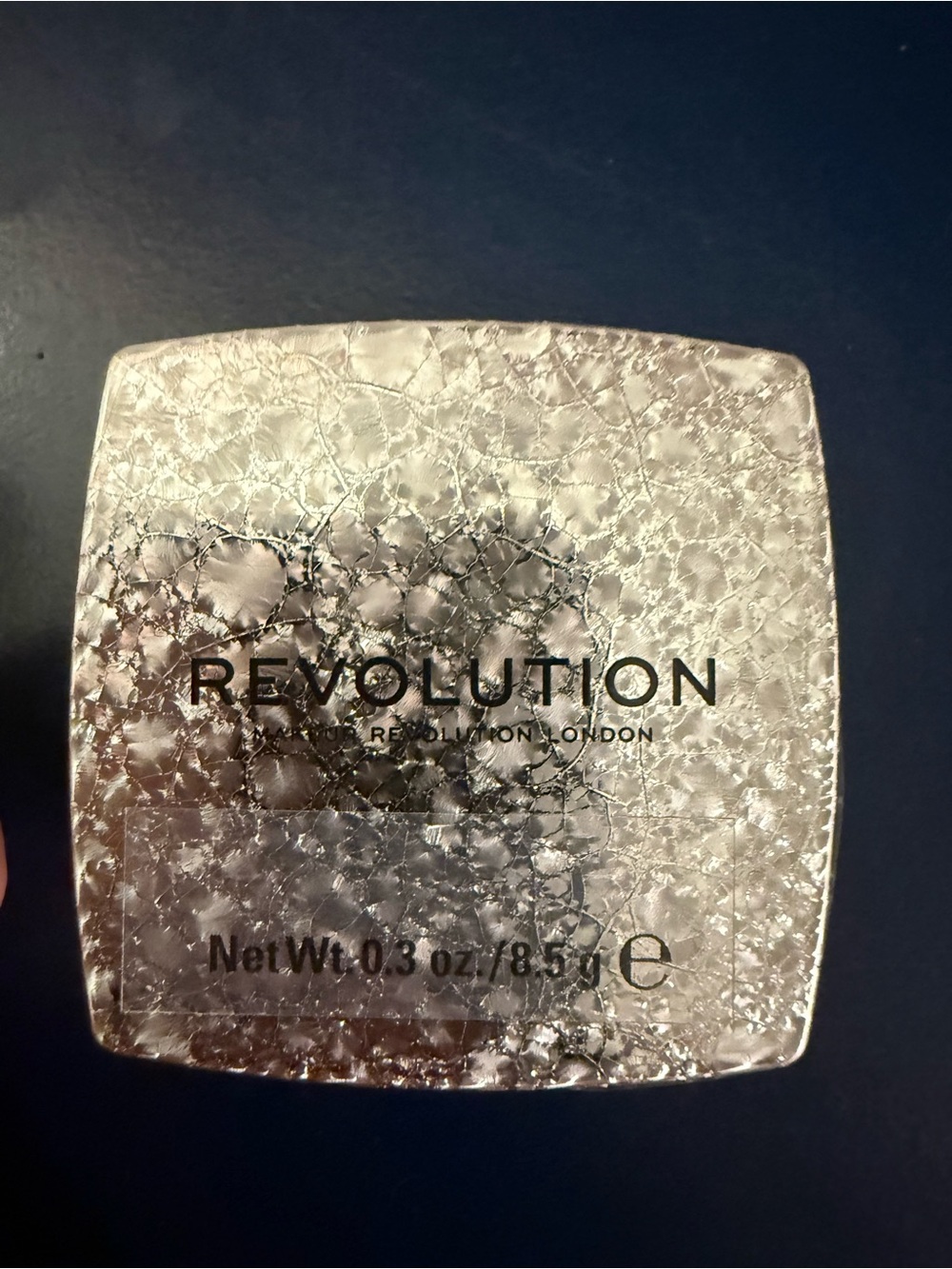 Revolution Silver Shattered Finish Compact Highlighter